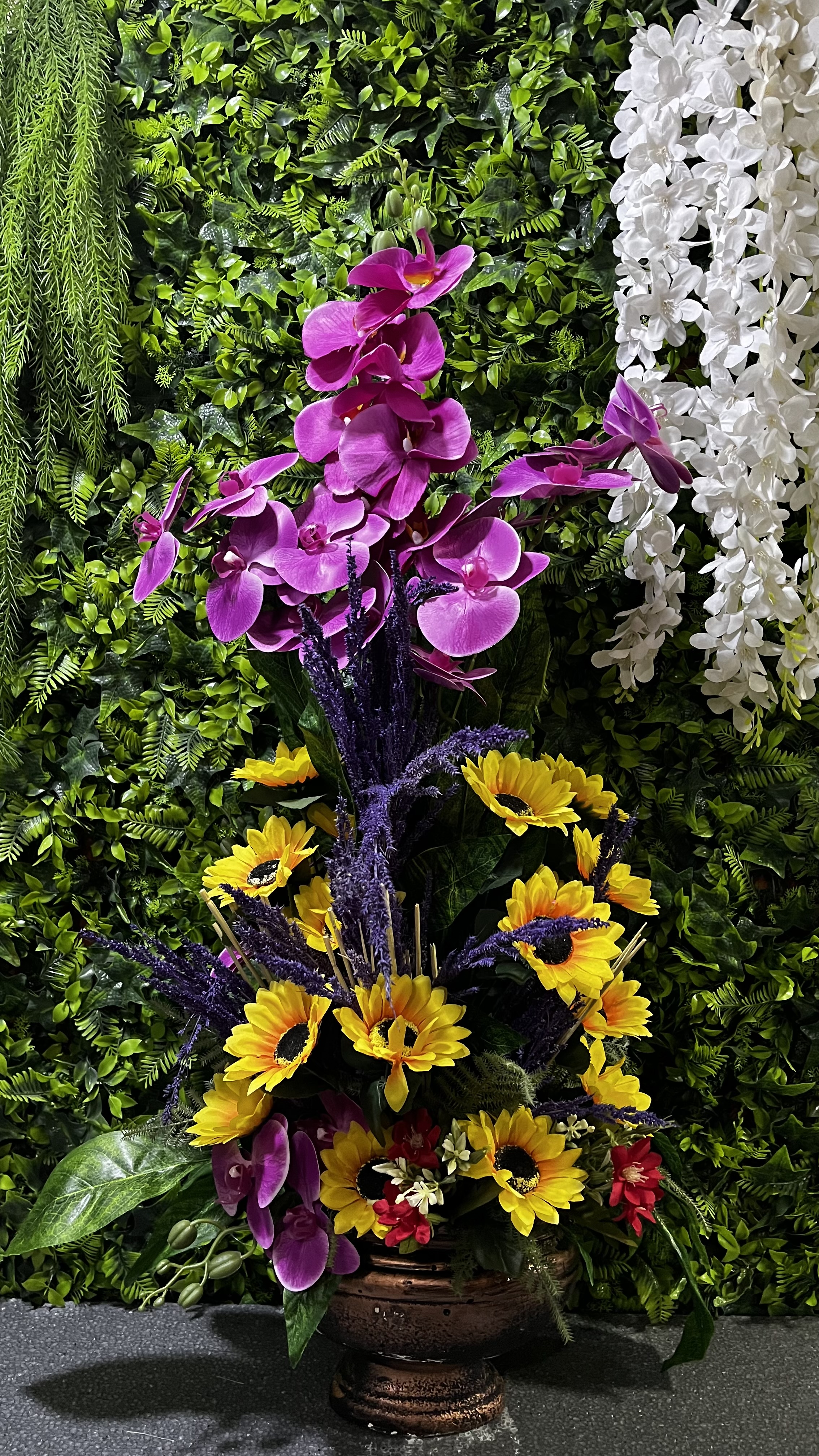 Büyük Boy Lavanta-Orkide Aranjmanı