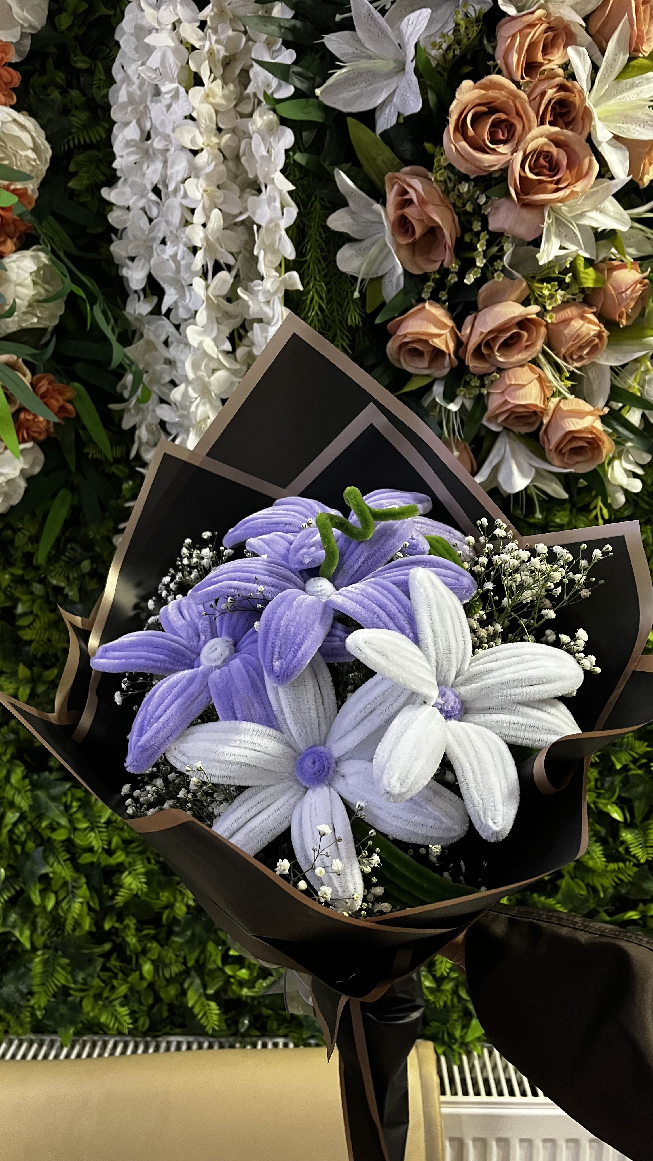 Solmayan Çiçek - Şönil Buketi